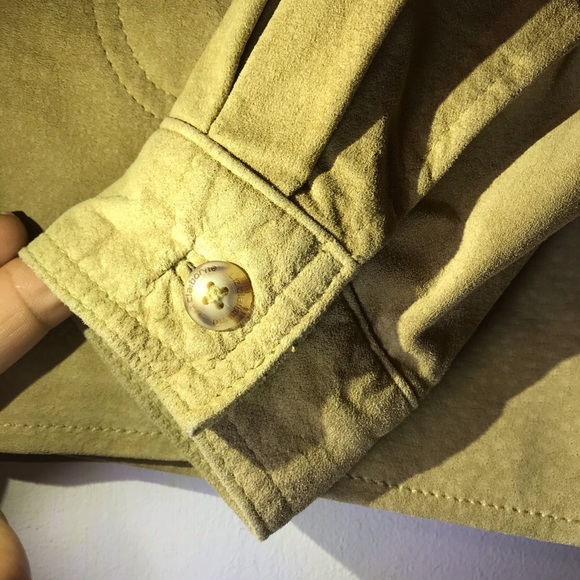 Liz Claiborne Suede Shirt - Picture 4 of 6